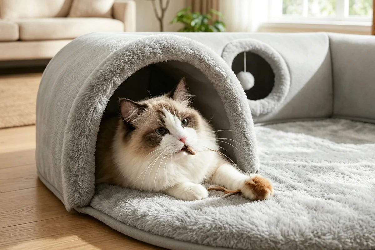 PurrTunnel | Kattenbed & Speeltunnel