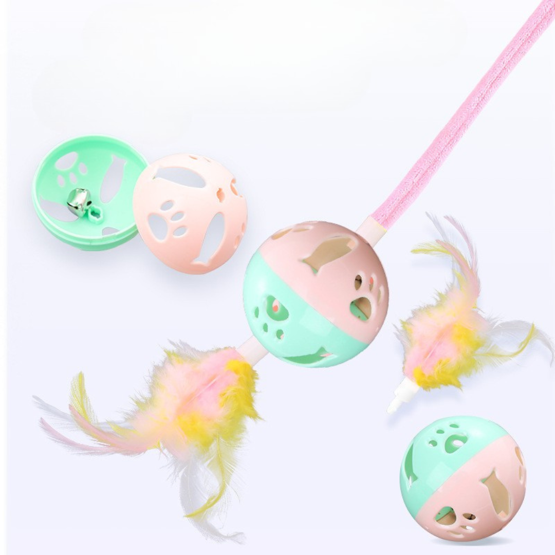 Interactief kattenspeeltje met pompon