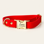Halsband – Biothane Rood