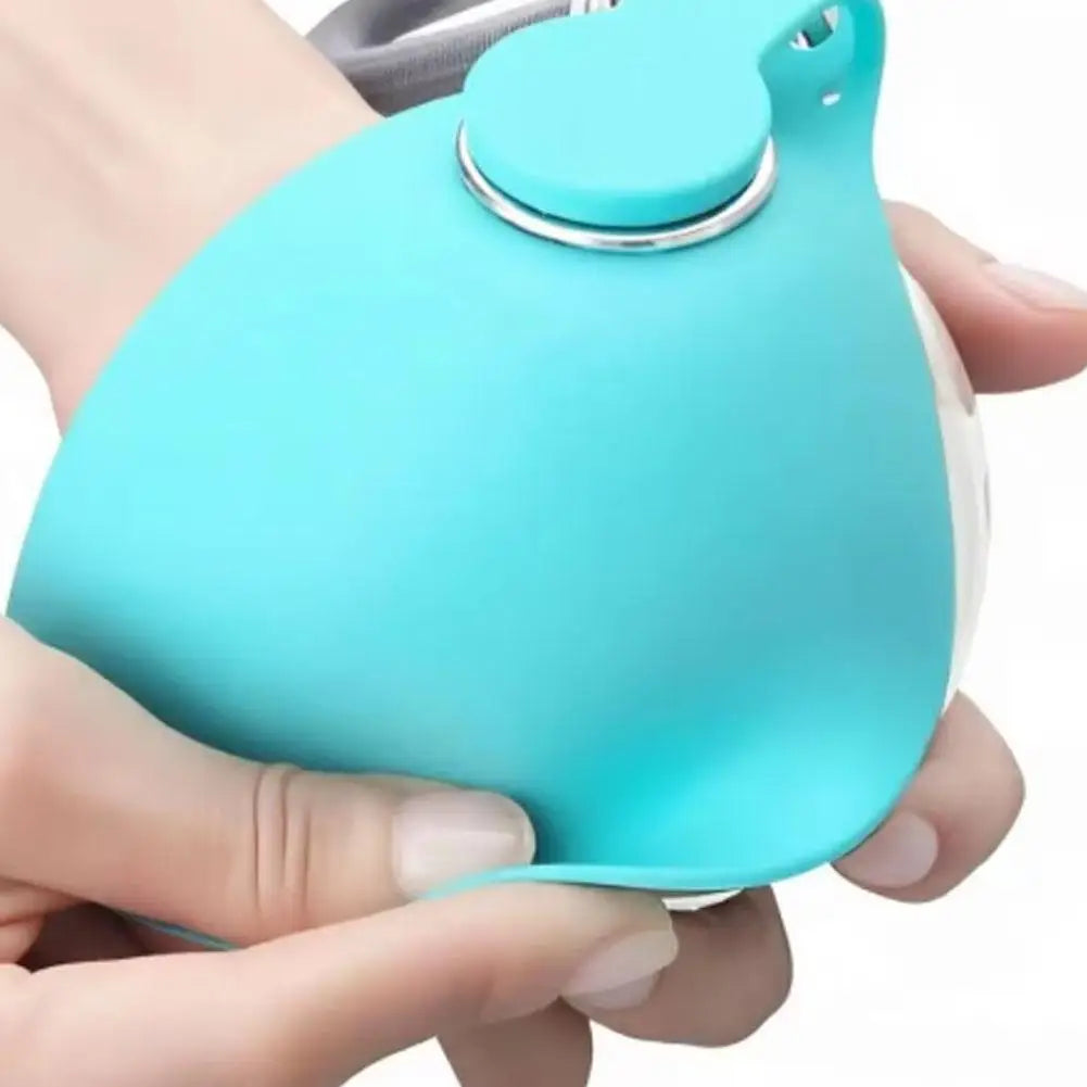 285ML Leakproof Pet Water Bottle Silicone Drinking Bowl Detachable Lanyard Portable Dog Feeder for Walking Travel