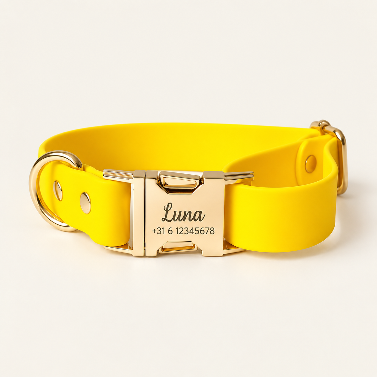 Halsband – Biothane Geel