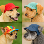 Hondenpet met zonneklep